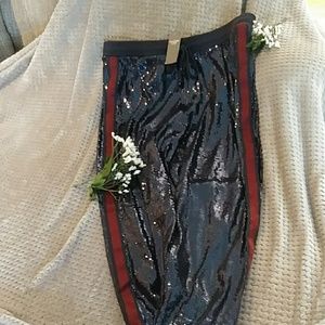 Abercrombie & Fitch sequin joggers XL